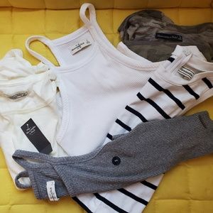 A&F lot of 5 small tops